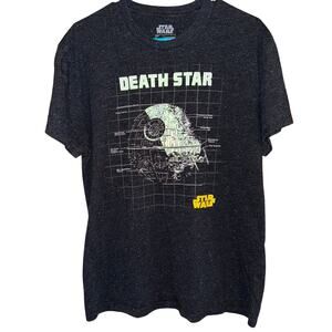 Star Wars Men’s Large Fifth Sun Lucas Film Ltd. Death Star T-Shirt